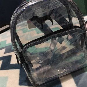 Victoria's Secret Pink clear backpack